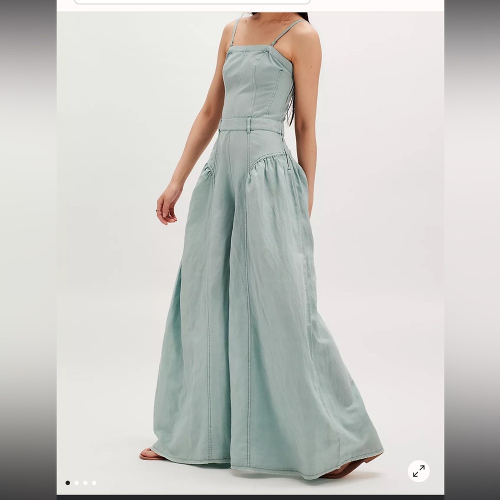 Free People Light Blue Jumpsuit - Picture 4 of 4